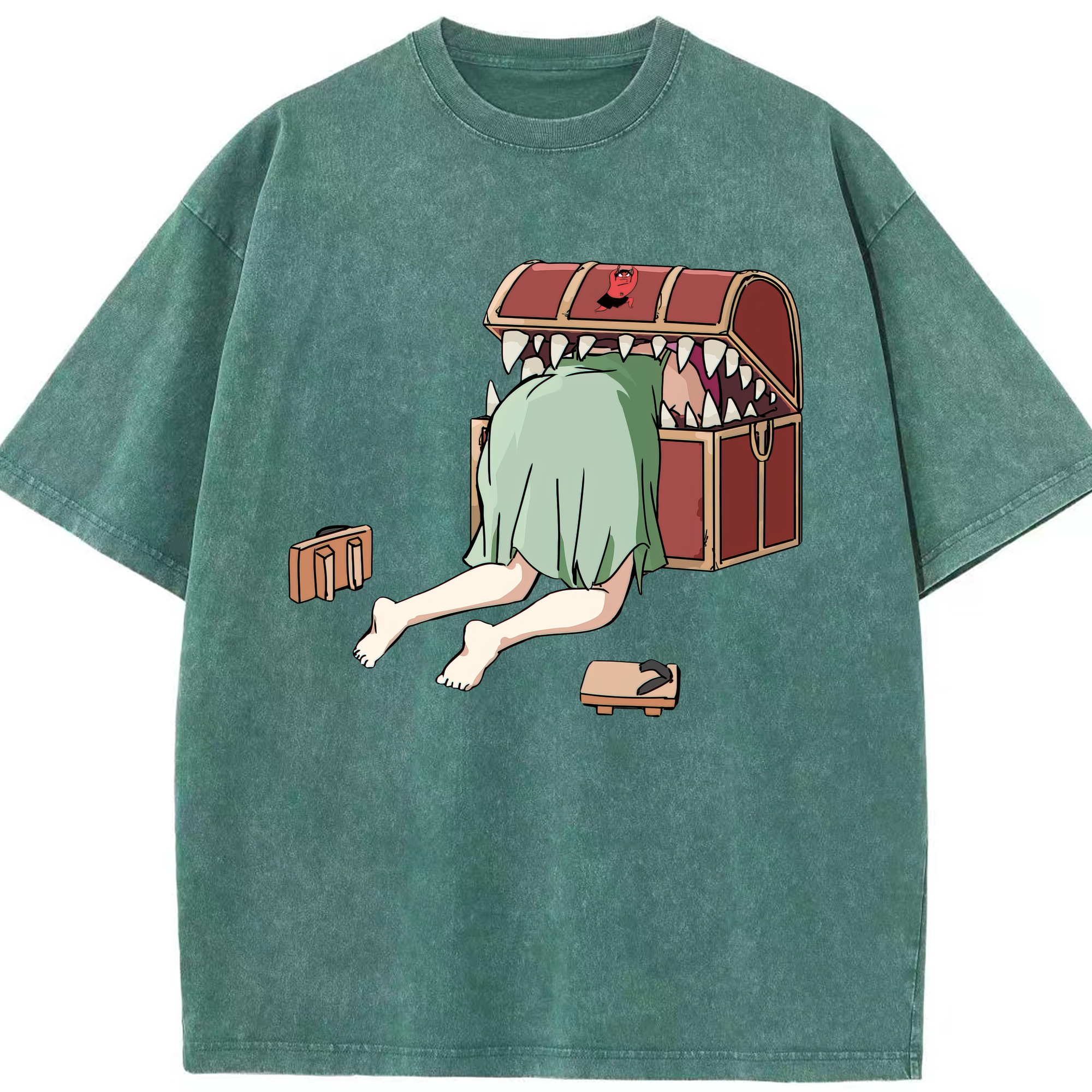 （画像用） 葬送のフリーレン Frieren 綿100% ヴィンテージ風 半袖Tシャツ（フロントプリント）